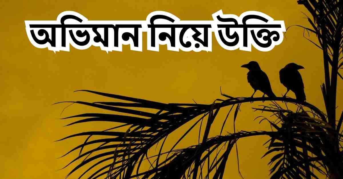 অভিমান নিয়ে উক্তি | Oviman Niye Status