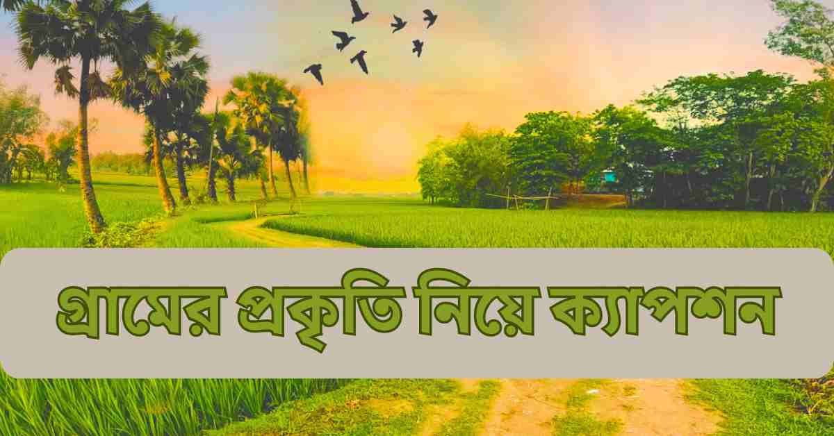 গ্রামের প্রকৃতি নিয়ে ক্যাপশন