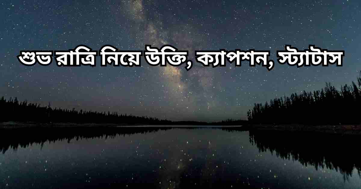 শুভ রাত্রি শুভেচ্ছা, মেসেজ ও বার্তা | শুভ রাত্রি নিয়ে উক্তি, ক্যাপশন, স্ট্যাটাস