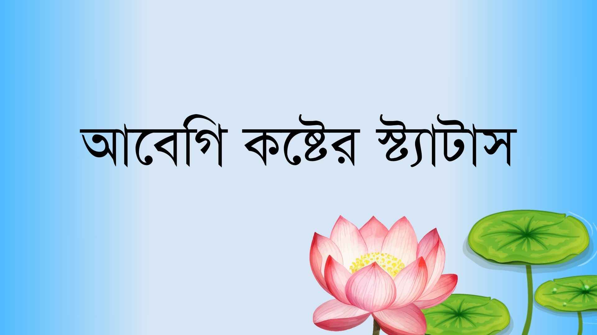 আবেগি কষ্টের স্ট্যাটাস: আবেগি 233 + কষ্টের কথা